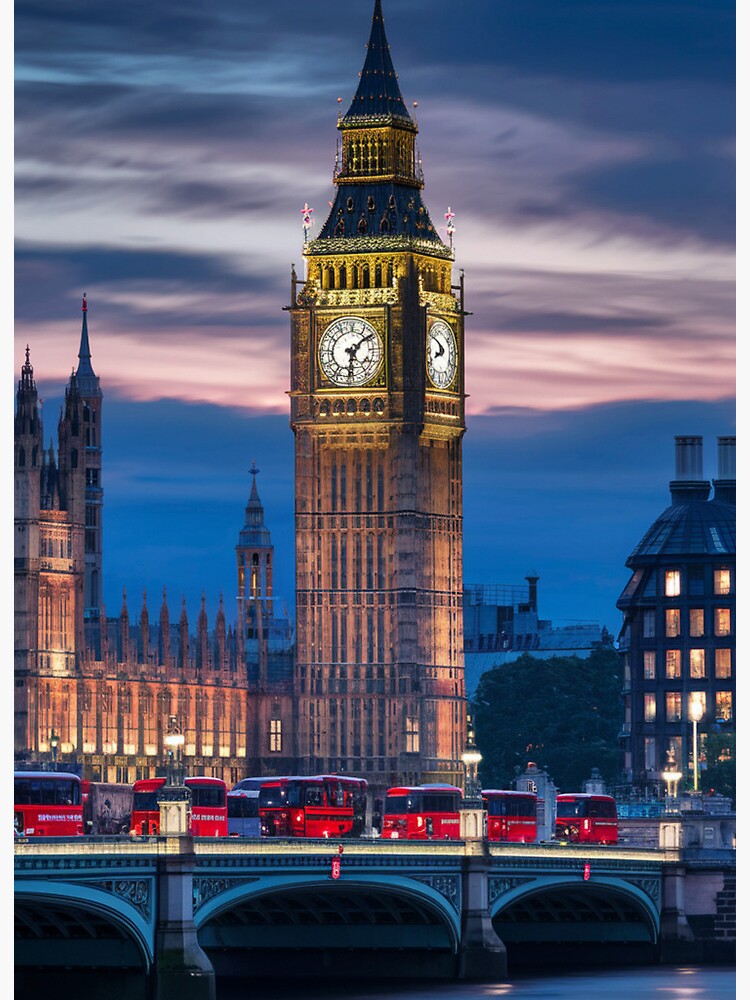 Thumbnail 2 of 2, Art Board Print, Big Ben At Dusk designed and sold by Patricks-Art.