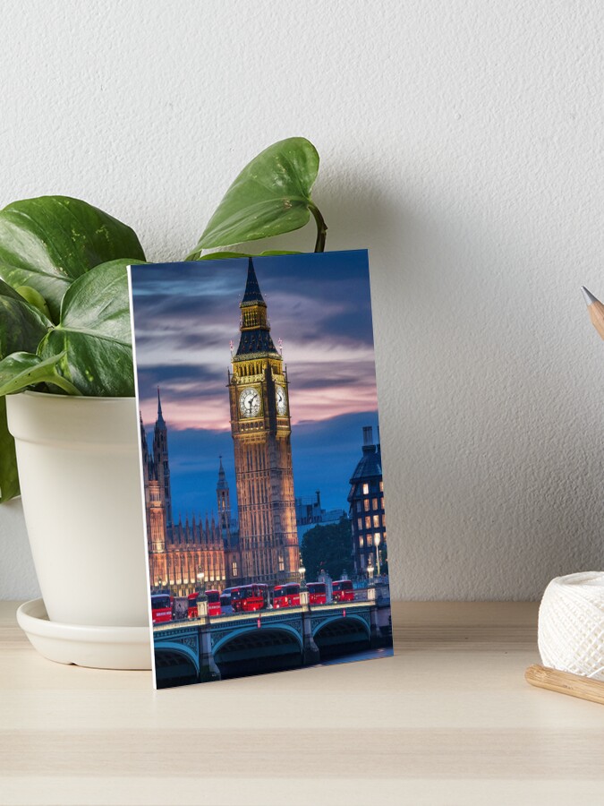 Thumbnail 1 of 2, Art Board Print, Big Ben At Dusk designed and sold by Patricks-Art.