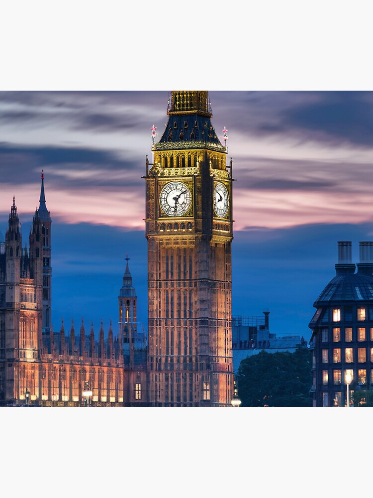 Thumbnail 5 of 5, Mouse Pad, Big Ben At Dusk designed and sold by Patricks-Art.