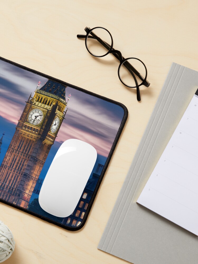 Thumbnail 3 of 5, Mouse Pad, Big Ben At Dusk designed and sold by Patricks-Art.