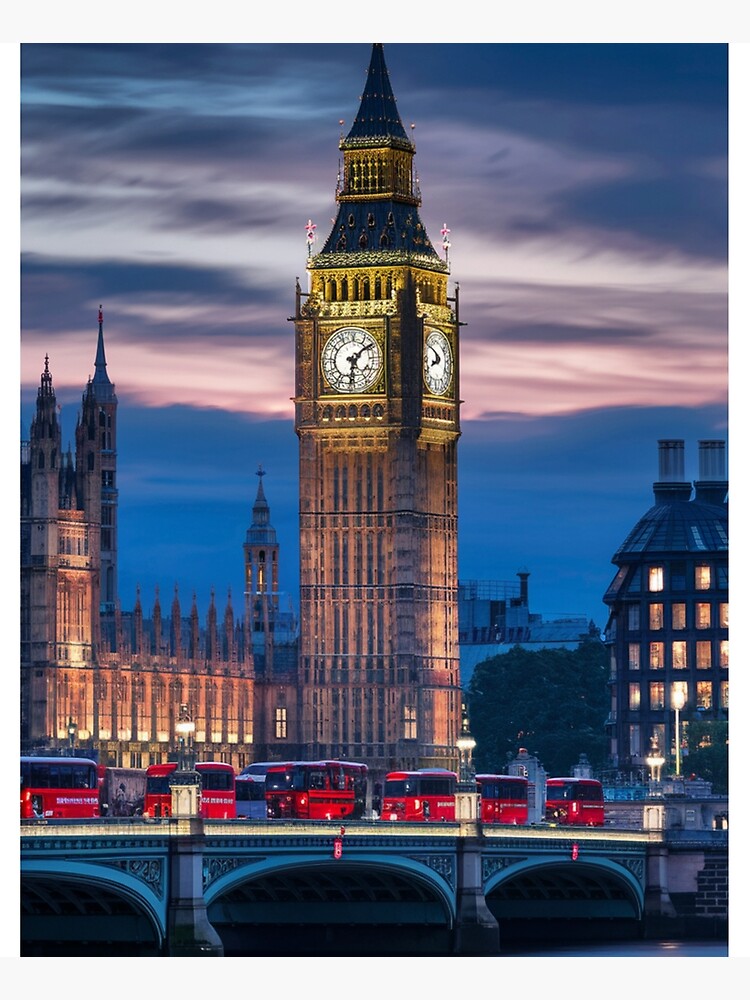 Thumbnail 6 of 6, Apron, Big Ben At Dusk designed and sold by Patricks-Art.