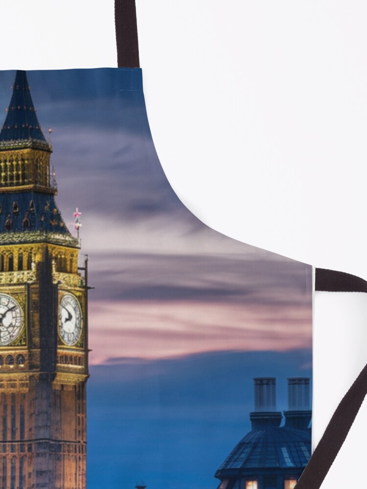 Thumbnail 3 of 6, Apron, Big Ben At Dusk designed and sold by Patricks-Art.