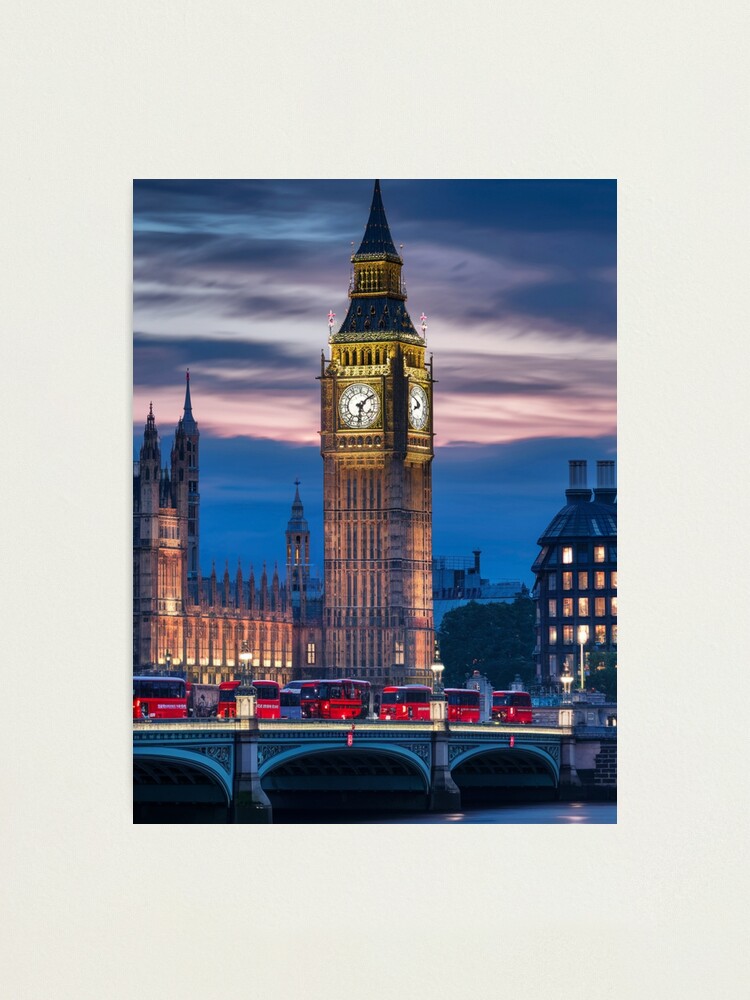 Thumbnail 1 of 3, Photographic Print, Big Ben At Dusk designed and sold by Patricks-Art.