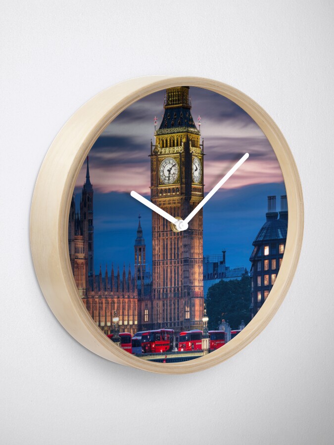 Thumbnail 1 of 4, Clock, Big Ben At Dusk designed and sold by Patricks-Art.