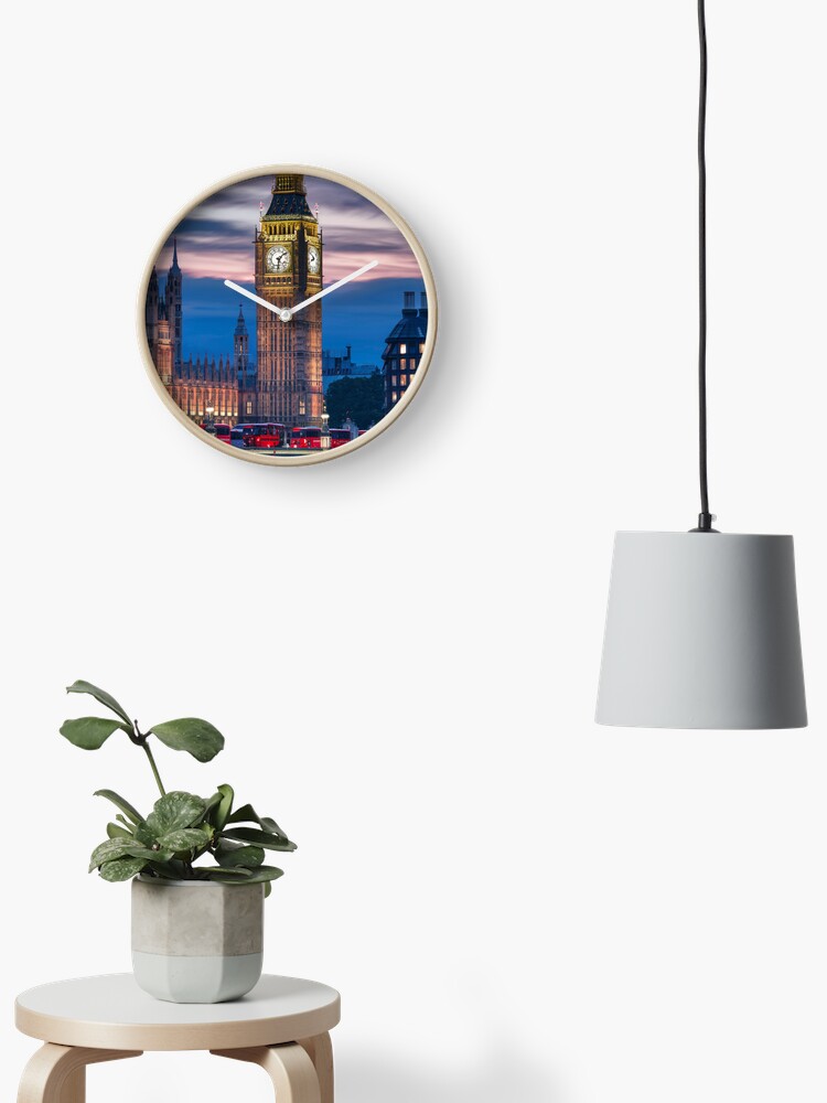 Thumbnail 2 of 4, Clock, Big Ben At Dusk designed and sold by Patricks-Art.