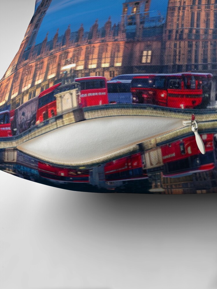 Thumbnail 2 of 4, Pillow, Big Ben At Dusk designed and sold by Patricks-Art.