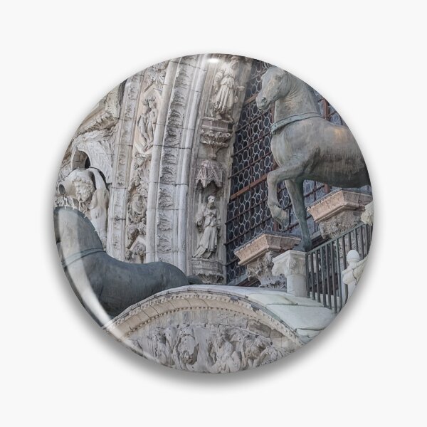 Item preview, St Mark's Basilica - Facade with Four Horse Statues - Venice Italy designed and sold by TonyCrehan.
