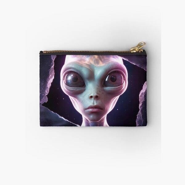 Item preview, Realistic 3D Alien Emerging from Cosmic Rift designed and sold by ZetaDream.