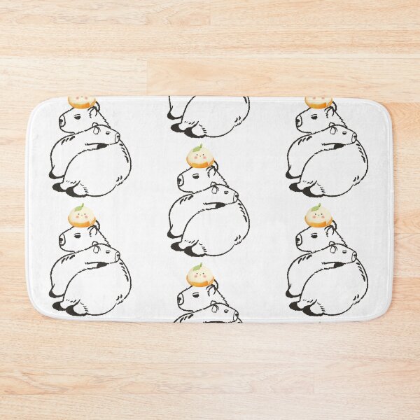 Item preview, Mother and child, orange-headed capybara designed and sold by poonzapoon.
