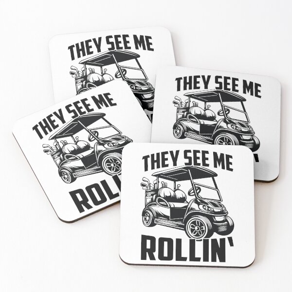 Item preview, They See Me Rollin' Golf Cart designed and sold by PrintCrafting.