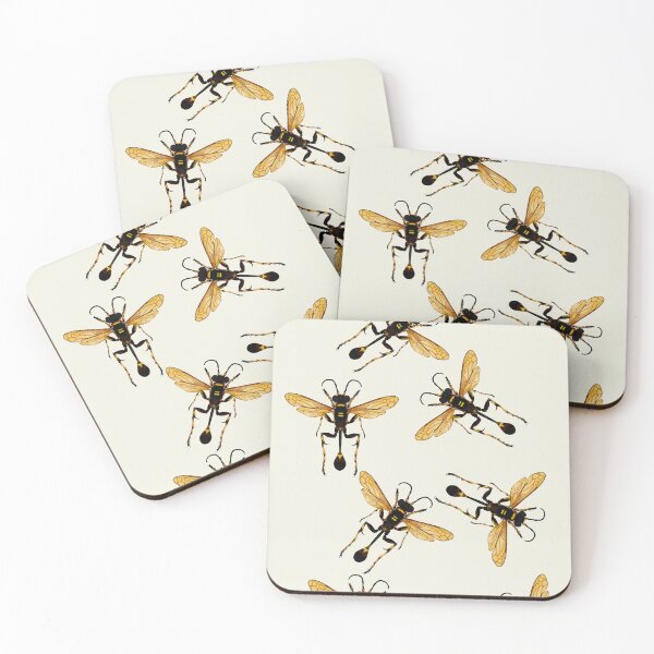 Item preview, YELLOW-LEGGED MUD-DAUBER WASP designed and sold by joancaronil.
