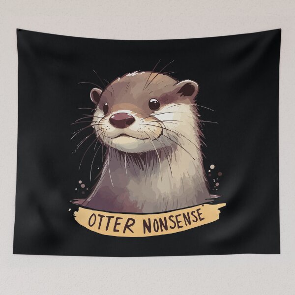 Item preview, Funny Sketchy Otter Nonsense designed and sold by TomFrontierArt.