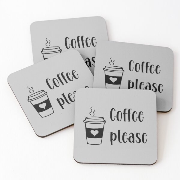 Item preview, Coffee Please | Elegant Coffee Request Design designed and sold by UniGift.
