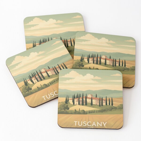 Item preview, Vintage Tuscany Print – Elegant design of the picturesque region of Italy designed and sold by KarakitAI.