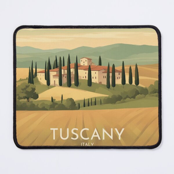 Item preview, Vintage Tuscany Print – Elegant design of the picturesque region of Italy designed and sold by KarakitAI.