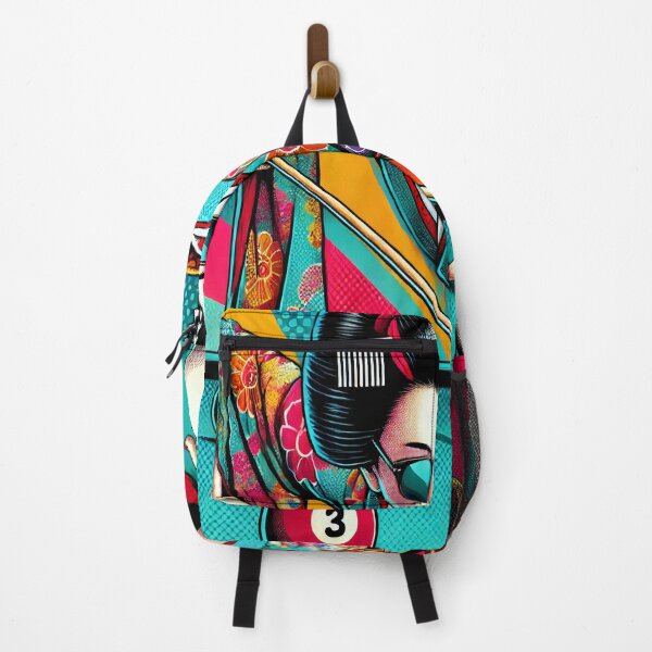 Item preview, Geisha Playing Billiards – Pop Art Fusion designed and sold by SakuraJapanArt.