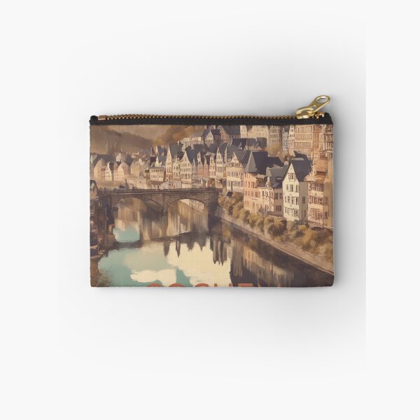 Item preview, Cochem on the Moselle in vintage style designed and sold by KarakitAI.