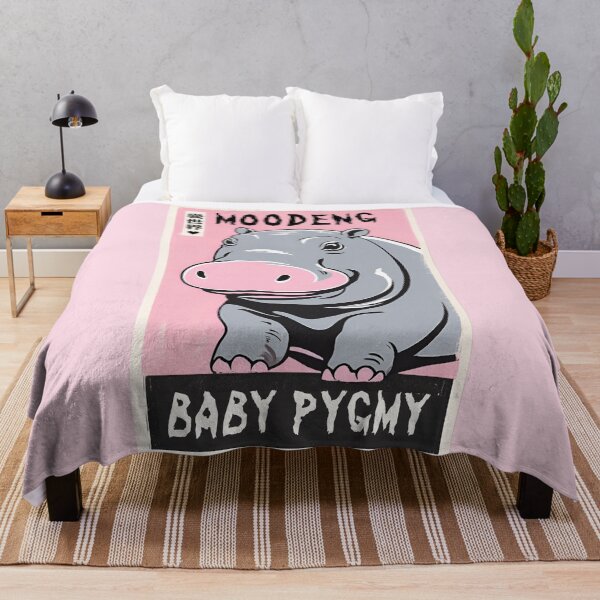 Item preview, Wanted Moo Deng Loves World The Pygmy Baby Hippo Safari Park Animals Hippopotamus designed and sold by wigobun.