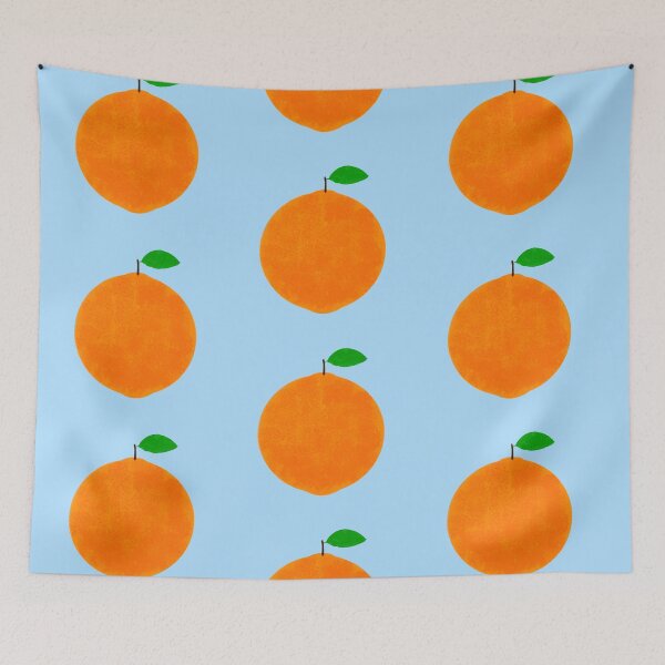 Item preview, Orange on Blue designed and sold by bits-and-bob.