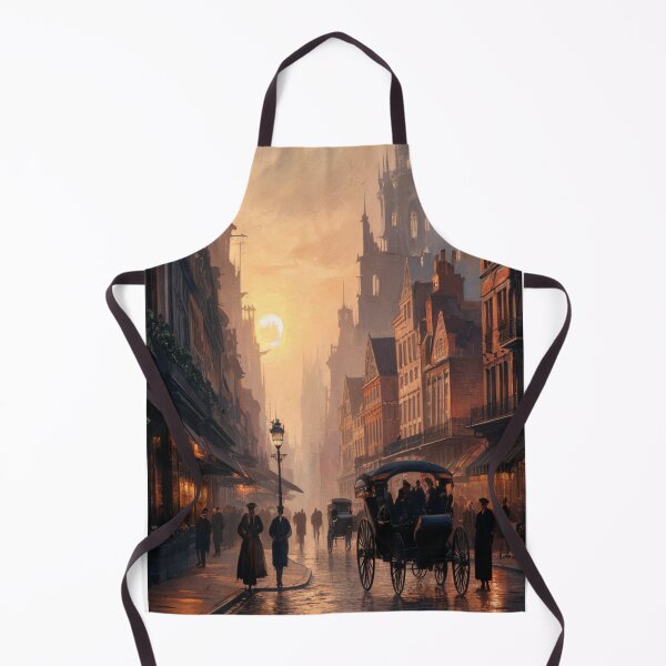 Item preview, Bustling city during the 1900s designed and sold by Patricks-Art.