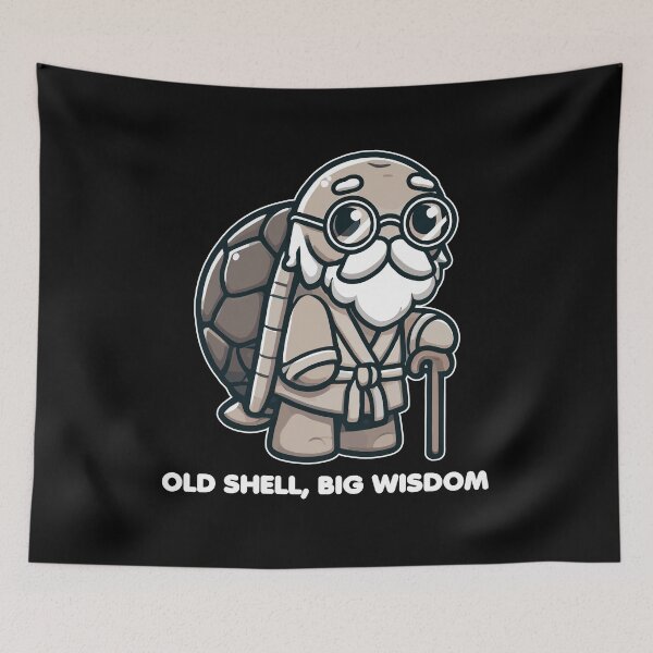 Item preview, Turtle Grandpa - Old Shell, Big Wisdom designed and sold by MaateoDesign.