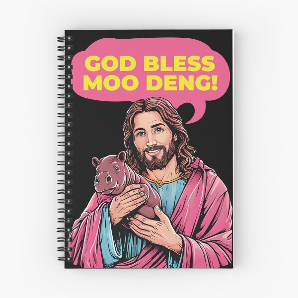 Item preview, God Bless Moo Deng! Jesus & Hippo - Premium T-Shirt designed and sold by thepixfactory.