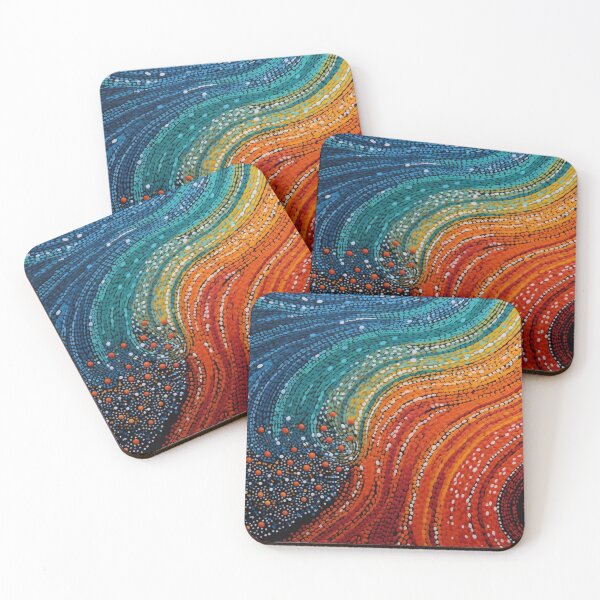 Item preview, Aboriginal Inspired Dot Art - Cold And Warm designed and sold by GrinGalore.