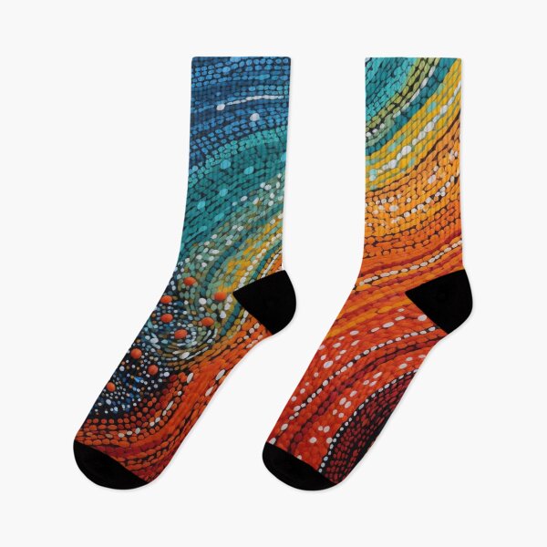 Item preview, Aboriginal Inspired Dot Art - Cold And Warm designed and sold by GrinGalore.