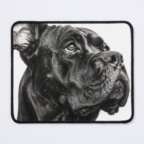 Item preview, Black and white Cane Corso pencil drawing designed and sold by Pencil-Art.