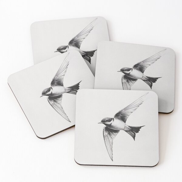 Item preview, Black and White Bird Pencil Drawing designed and sold by Pencil-Art.