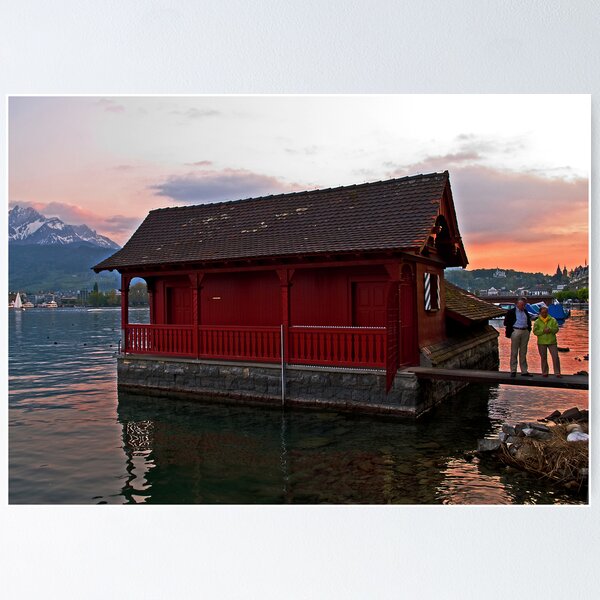 Artikelvorschau, cottage on the water-Lucerne-Swiss entworfen und verkauft von GOSIA GRZYBEK.