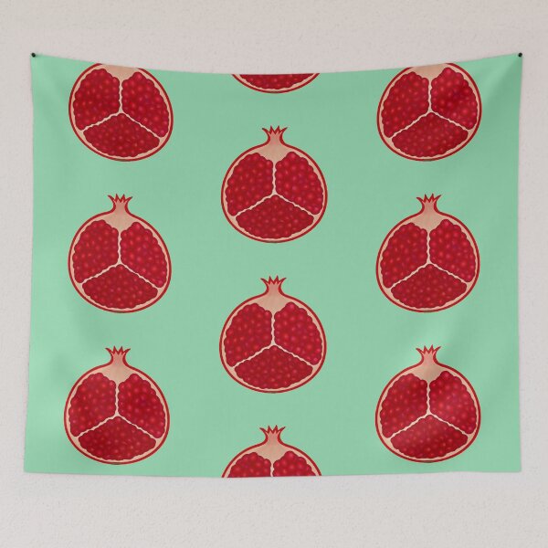 Item preview, Pomegranate on Green designed and sold by bits-and-bob.
