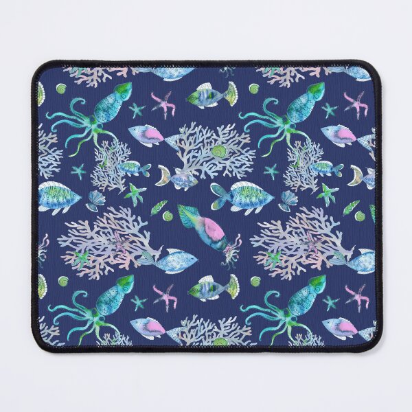 Item preview,  Underwater life Blue designed and sold by Alessandro Remo Mazzoni Remotextiles.