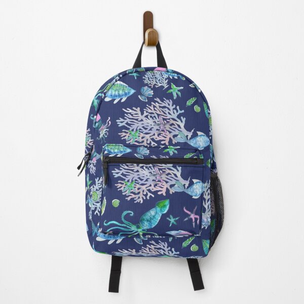 Item preview, Underwater life Blue designed and sold by Alessandro Remo Mazzoni Remotextiles.