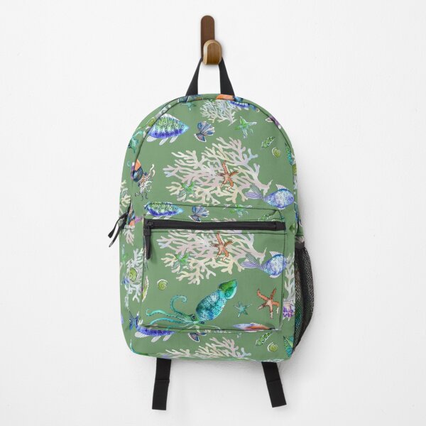 Item preview, Underwater life Green designed and sold by Alessandro Remo Mazzoni Remotextiles.