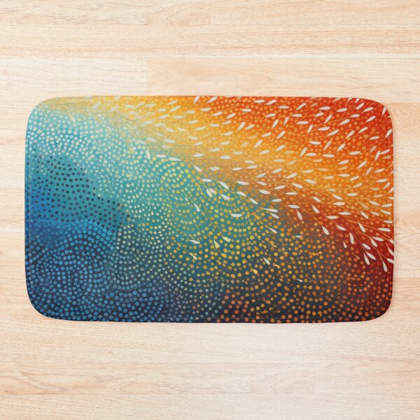 Item preview, Aboriginal Inspired Dot Art - Warm And Cold Stream designed and sold by GrinGalore.