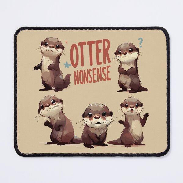 Item preview, Funny Sketchy Otters Nonsense designed and sold by TomFrontierArt.