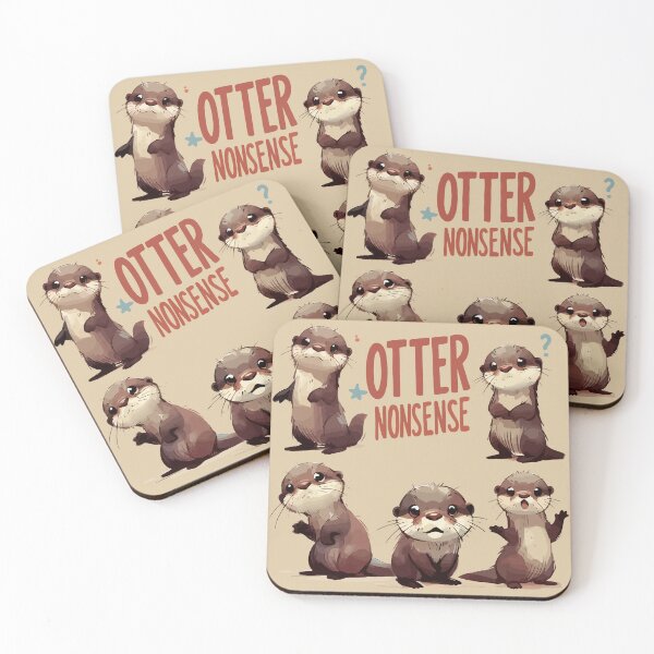 Item preview, Funny Sketchy Otters Nonsense designed and sold by TomFrontierArt.