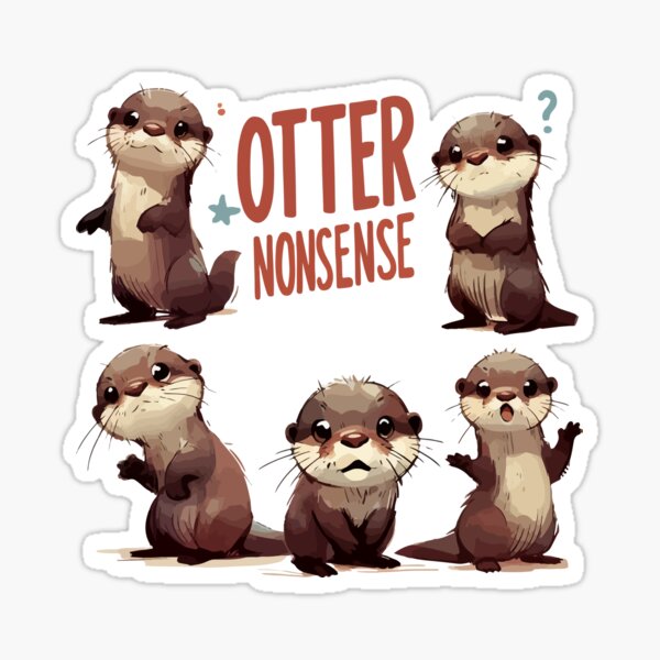 Artikel-Vorschau von Lustiger, skizzenhafter Otter-Unsinn, designt und verkauft von TomFrontierArt.