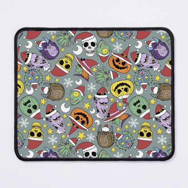 Item preview, Christmas Monsters in Retro Cartoon Style Grey Background designed and sold by Carlo-Atzei.