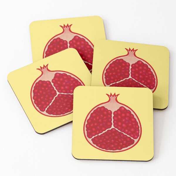 Item preview, Pomegranate on Yellow designed and sold by bits-and-bob.