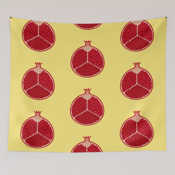 Item preview, Pomegranate on Yellow designed and sold by bits-and-bob.