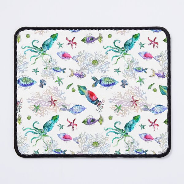 Item preview, Underwater life White designed and sold by Alessandro Remo Mazzoni Remotextiles.