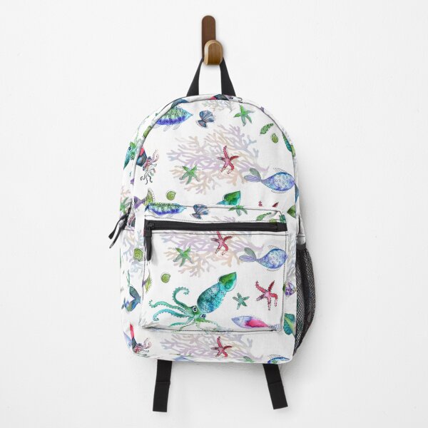 Item preview, Underwater life White designed and sold by Alessandro Remo Mazzoni Remotextiles.