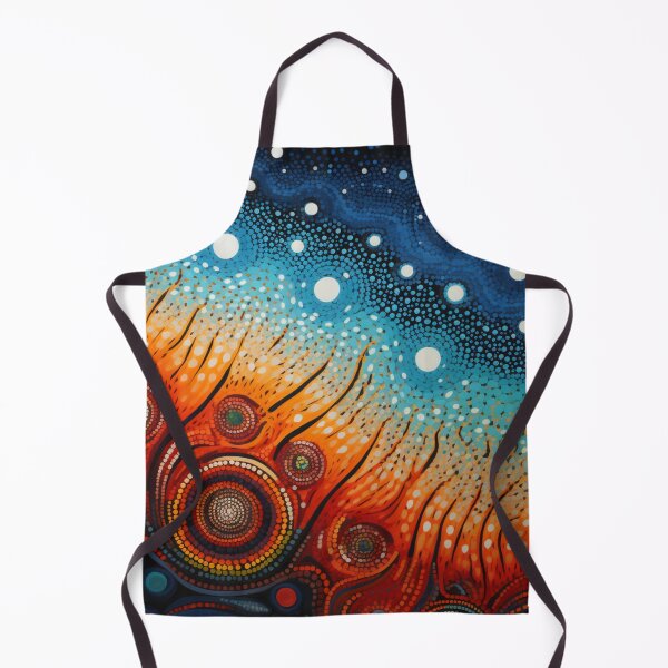 Item preview, Aboriginal Inspired Dot Art - Deep Sea Fire Flowers designed and sold by GrinGalore.