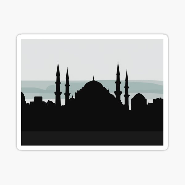 Istanbul skyline Sticker