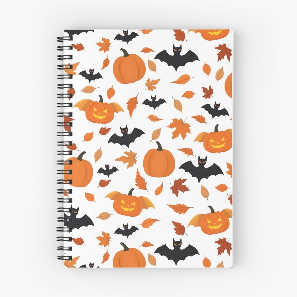 Item preview, Helloween pattern | pumpkin, bat, autumn leaves designed and sold by KOSARTbyDiana.