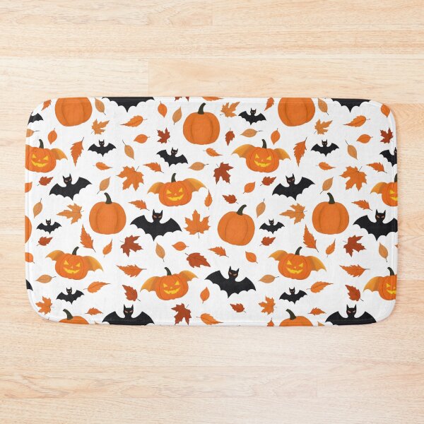 Item preview, Helloween pattern | pumpkin, bat, autumn leaves designed and sold by KOSARTbyDiana.