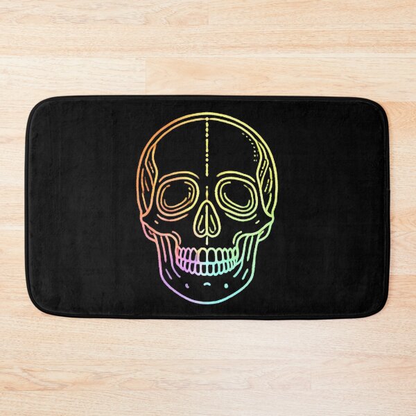 Item preview, Colorful Rainbow Skull Outline designed and sold by Blink Art Studio.