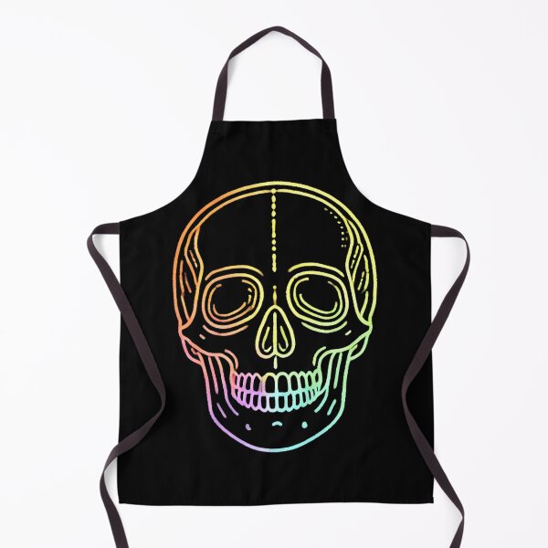 Item preview, Colorful Rainbow Skull Outline designed and sold by Blink Art Studio.